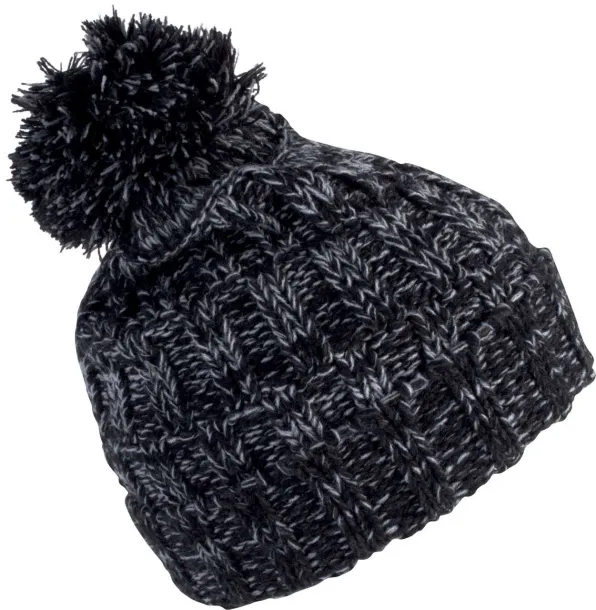  BOBBLE BEANIE - K-UP Black White