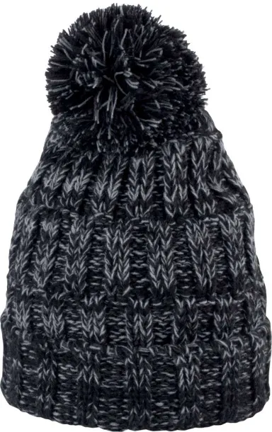  BOBBLE BEANIE - K-UP Black White