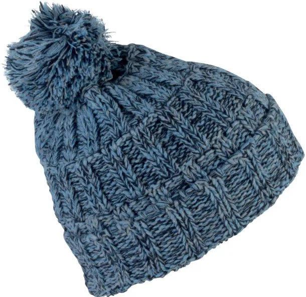  BOBBLE BEANIE - K-UP Sky Blue Twist #89979F