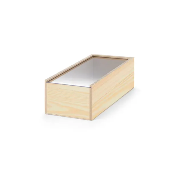 BOXIE CLEAR M Wood box M Dark natural