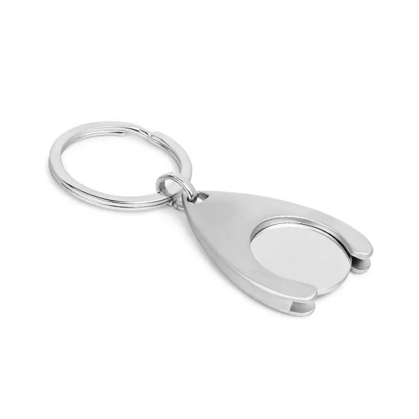 PORTHOS Keyring Satin silver