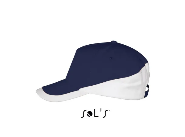 SOL'S BOOSTER  5 PANEL CONTRASTED CAP - SOL'S French Navy White