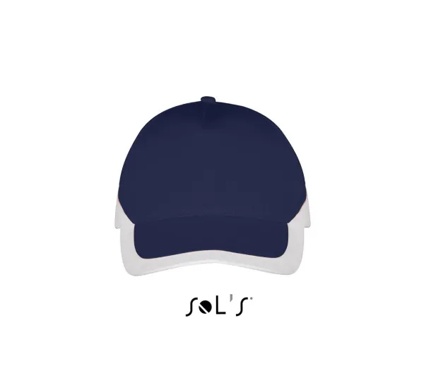 SOL'S BOOSTER  5 PANEL CONTRASTED CAP - SOL'S French Navy White