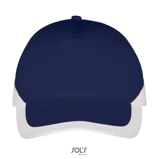 SOL'S BOOSTER  5 PANEL CONTRASTED CAP - SOL'S French Navy White