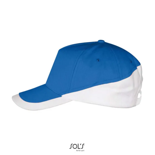 SOL'S BOOSTER  5 PANEL CONTRASTED CAP - SOL'S Royal blue White