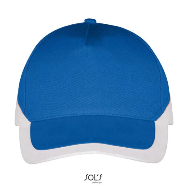 SOL'S BOOSTER  5 PANEL CONTRASTED CAP - SOL'S Royal blue White