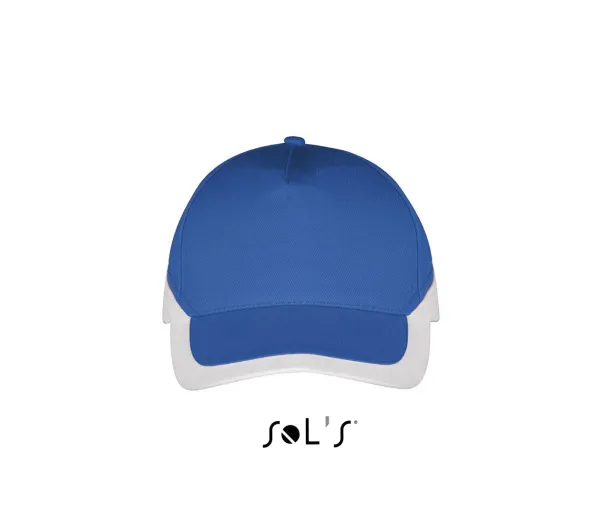 SOL'S BOOSTER  5 PANEL CONTRASTED CAP - SOL'S Royal blue White