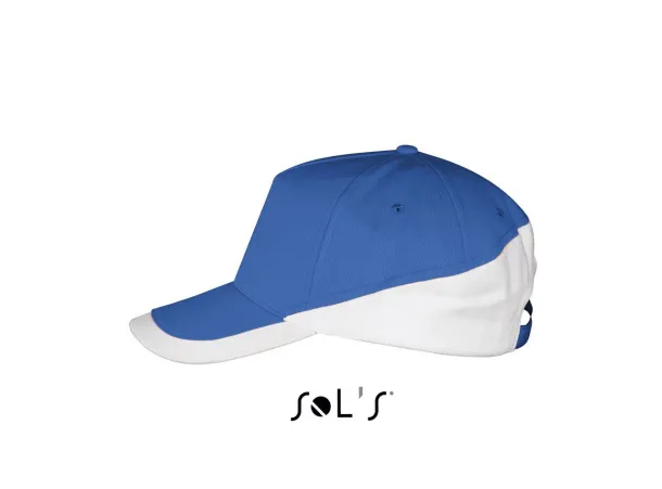 SOL'S BOOSTER  5 PANEL CONTRASTED CAP - SOL'S Royal blue White