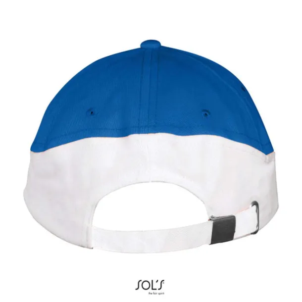 SOL'S BOOSTER  5 PANEL CONTRASTED CAP - SOL'S Royal blue White