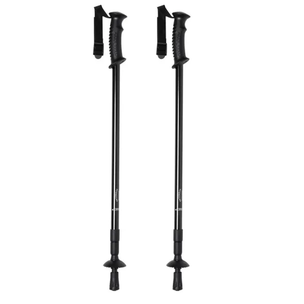  Walking poles set, trekking poles, 2 pcs black