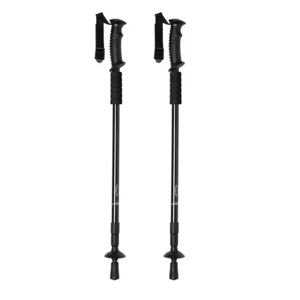  Walking poles set, trekking poles, 2 pcs black