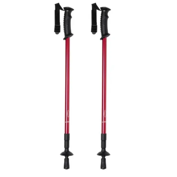  Walking poles set, trekking poles, 2 pcs red