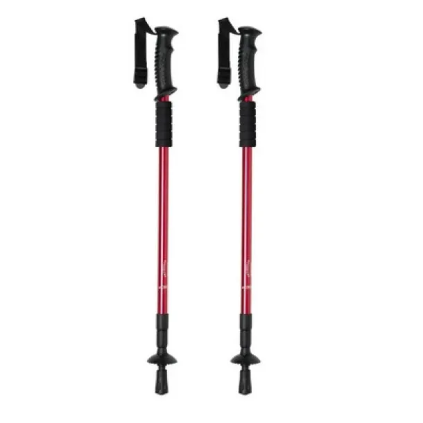 Walking poles set, trekking poles, 2 pcs Crvena