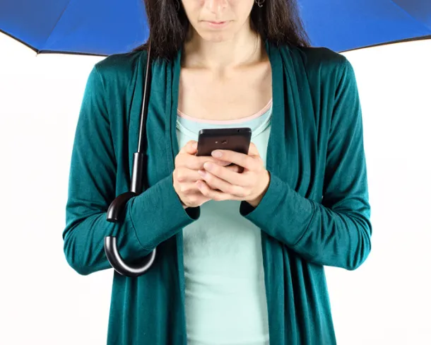 REVERS kišobran Nebaski plava