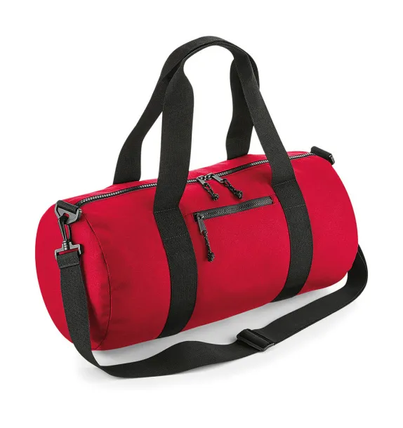  Recycled Barrel Bag - Bagbase Classic Red