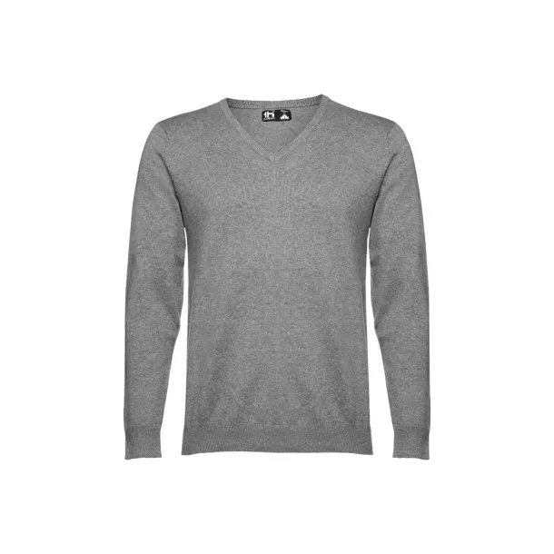 MILAN Men's V-neck jumper Heather grey