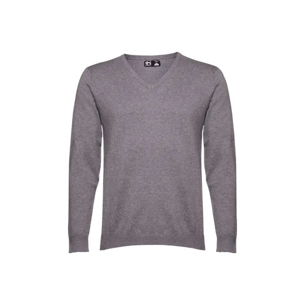 MILAN Men's V-neck jumper Heather grey