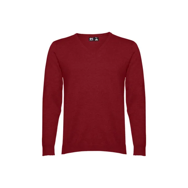 MILAN Men's V-neck jumper Burgundy