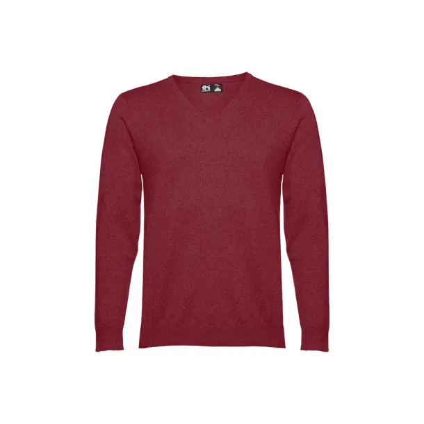 MILAN Men's V-neck jumper Burgundy