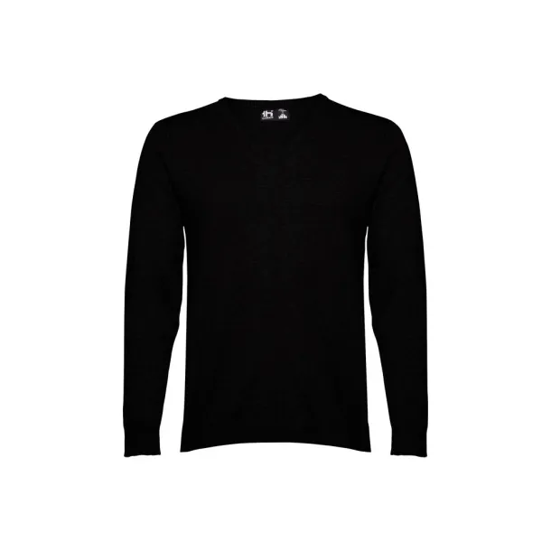 MILAN Men's V-neck jumper Black