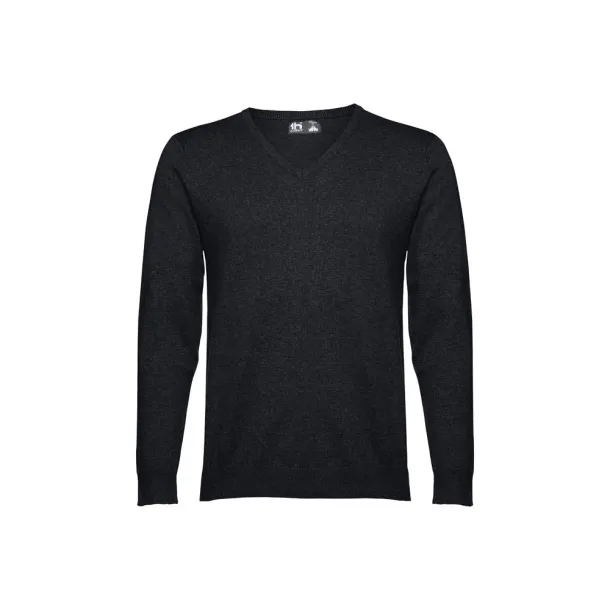 MILAN Men's V-neck jumper Black