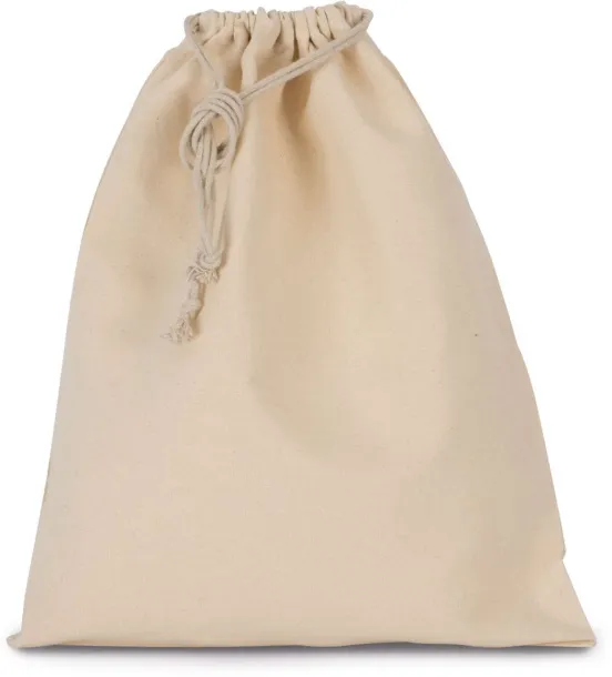  COTTON BAG WITH DRAWCORD CLOSURE - LARGE SIZE - Kimood Natural