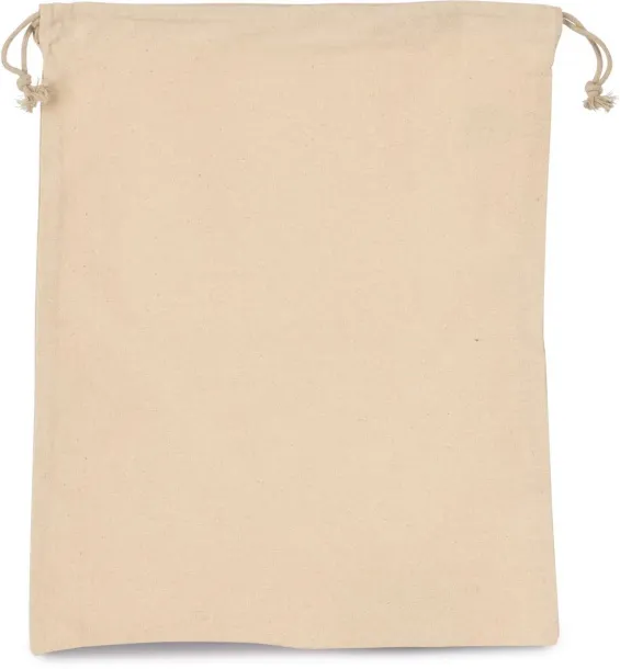  COTTON BAG WITH DRAWCORD CLOSURE - LARGE SIZE - Kimood Natural