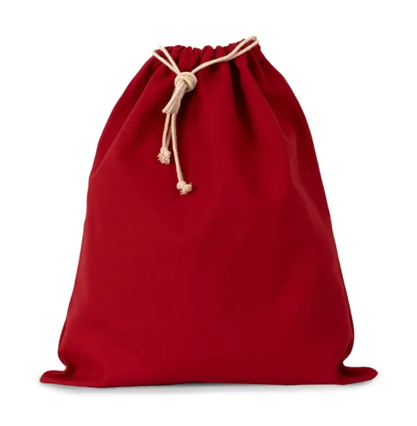  COTTON BAG WITH DRAWCORD CLOSURE - LARGE SIZE - Kimood Cherry Red