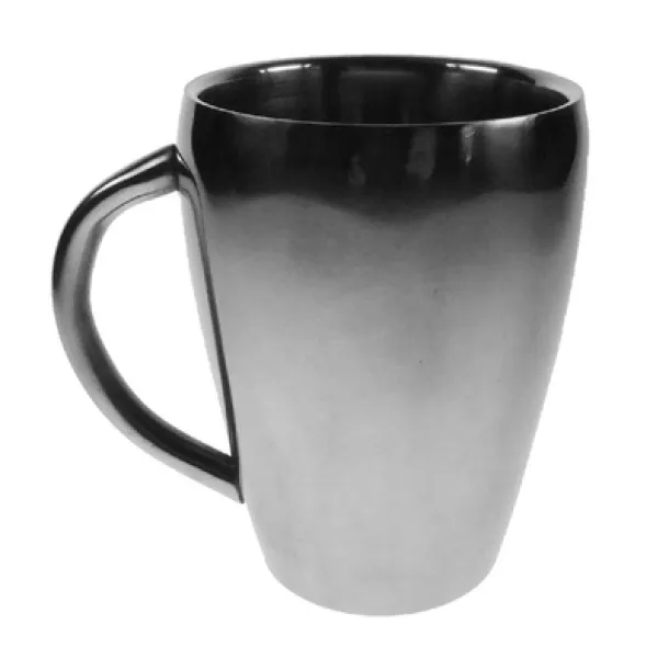  Set of 2 mugs 200 ml silver