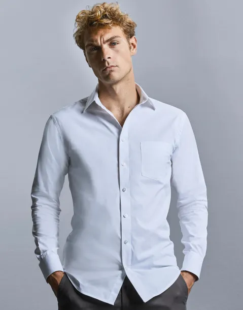  Men's LS Tailored Coolmax® Shirt - Russell Collection