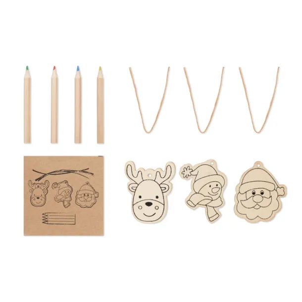 FUNCOOL Drawing wooden ornaments set Wood