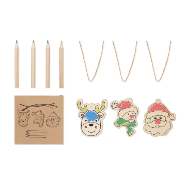 FUNCOOL Drawing wooden ornaments set Wood