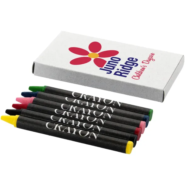 Ayo 6-piece coloured crayon set Natural