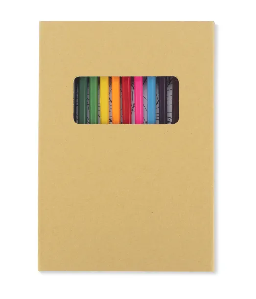 BETSO Coloring book with crayons Prirodna