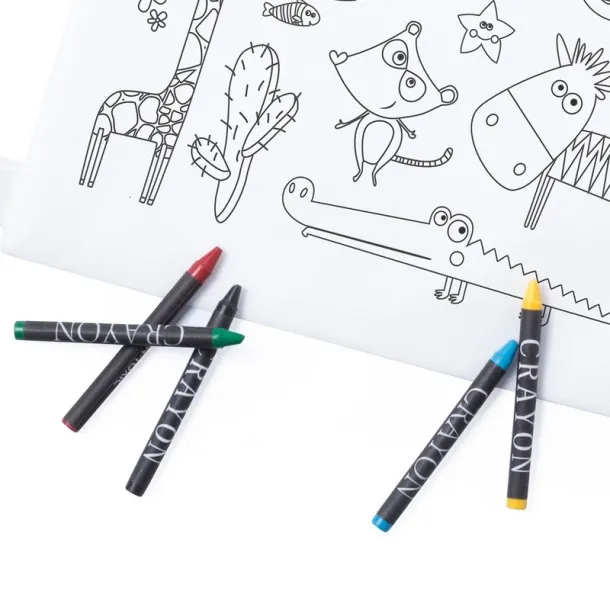  Drawstring bag for colouring, crayons Bijela