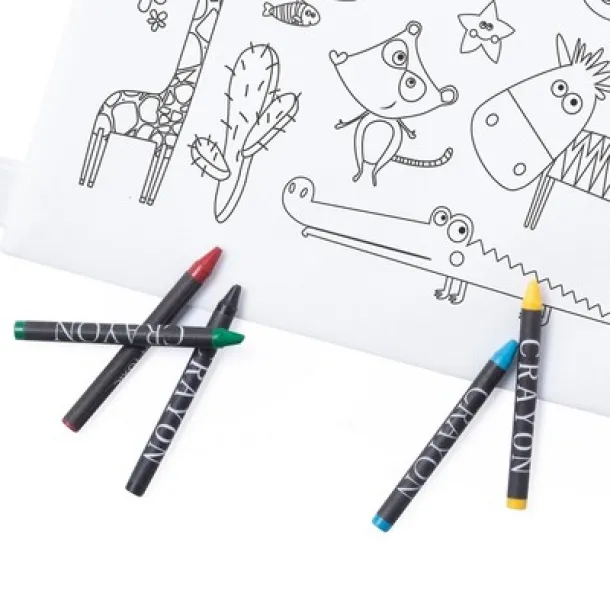  Drawstring bag for colouring, crayons Bijela