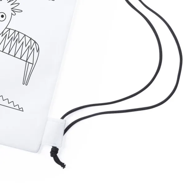  Drawstring bag for colouring, crayons Bijela