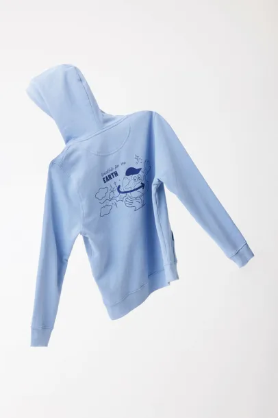  Iqoniq Rila unisex lagani hoodie od recikliranog pamuka - iqoniq sky blue