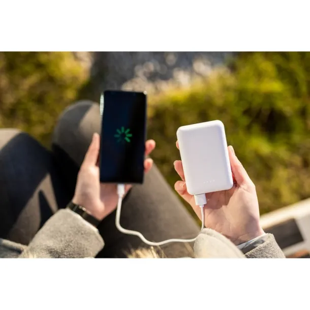  Prijenosna baterija 10 000 mAh Bijela