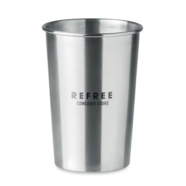 BONGO Stainless Steel cup 350ml Matt Silver