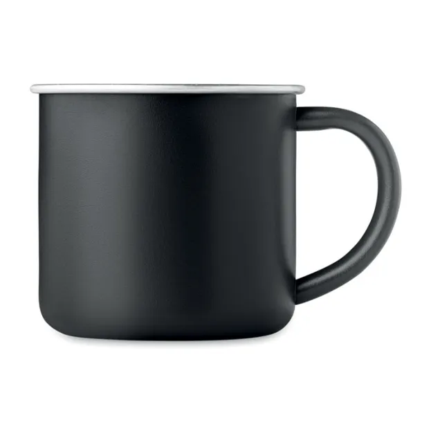 CARIBU Recycled stainless steel mug Black