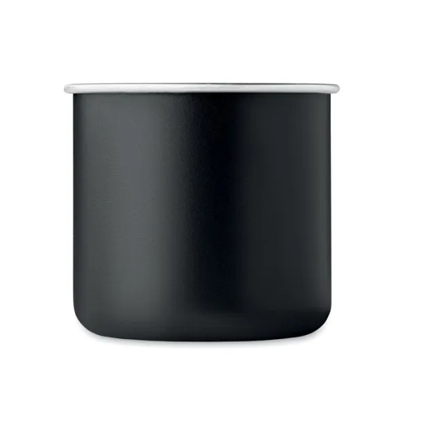 CARIBU Recycled stainless steel mug Black