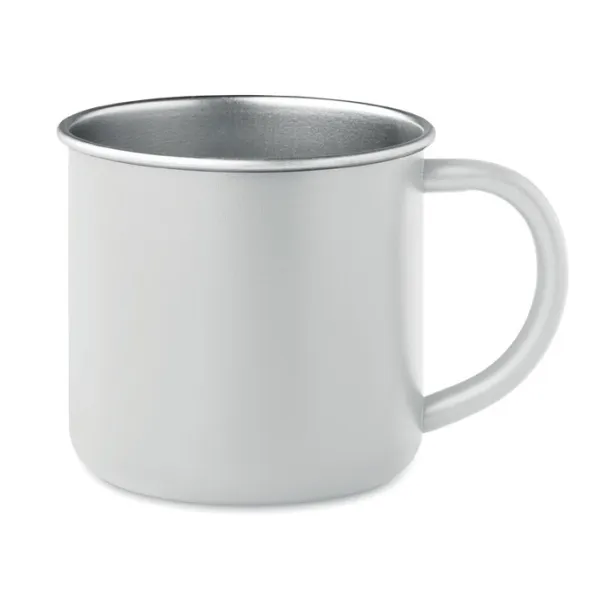 CARIBU Recycled stainless steel mug White