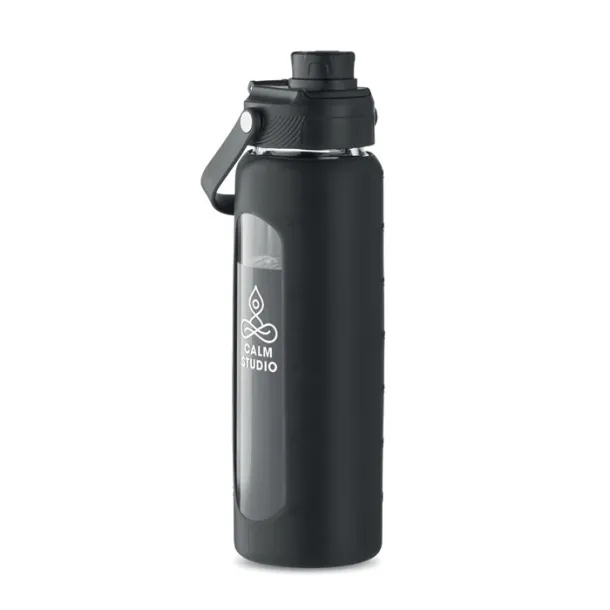 KEILA Glass bottle with sleeve 750 ml Black