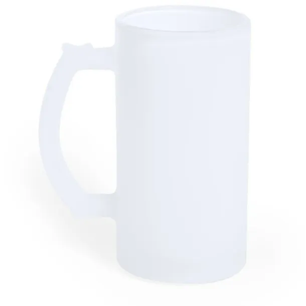  Glass mug 500 ml white