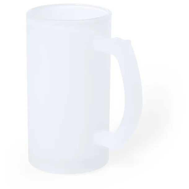  Glass mug 500 ml white