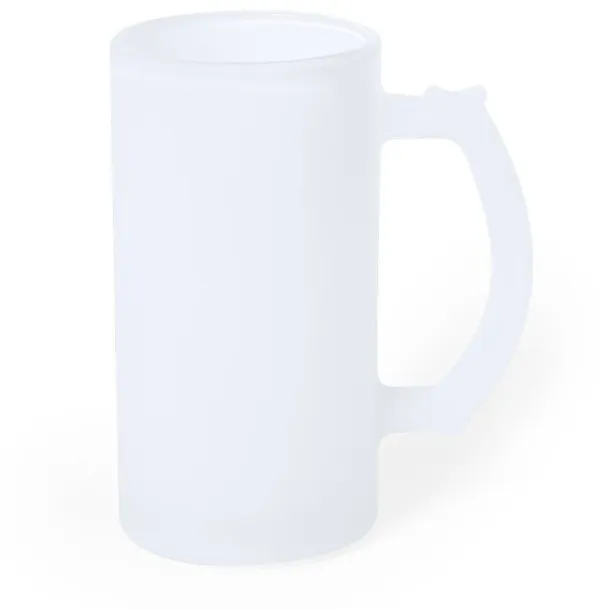  Glass mug 500 ml white