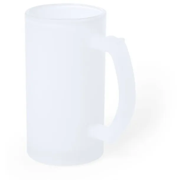  Glass mug 500 ml white