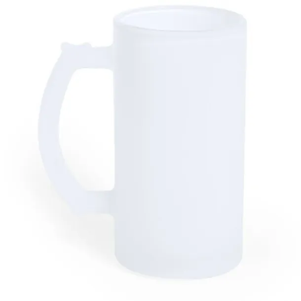  Glass mug 500 ml white