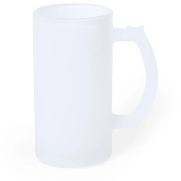  Glass mug 500 ml white